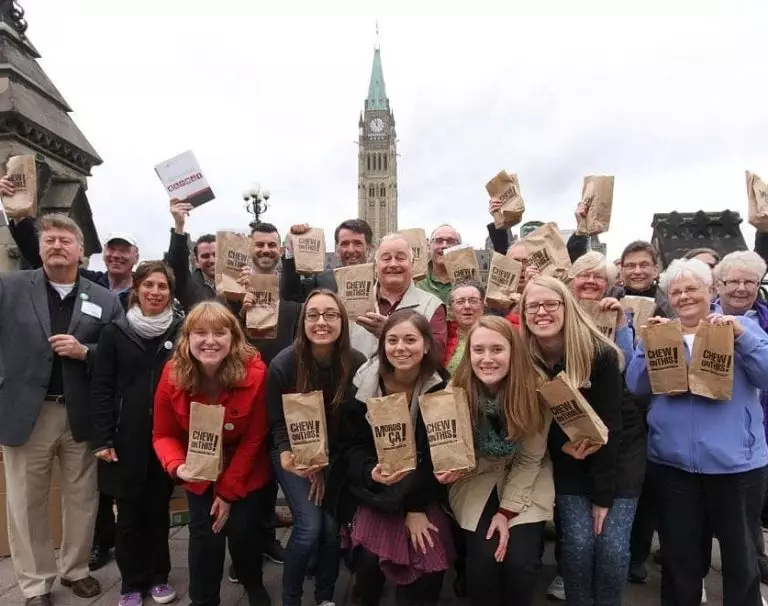 Chew on This! on Parliament Hill in Ottawa